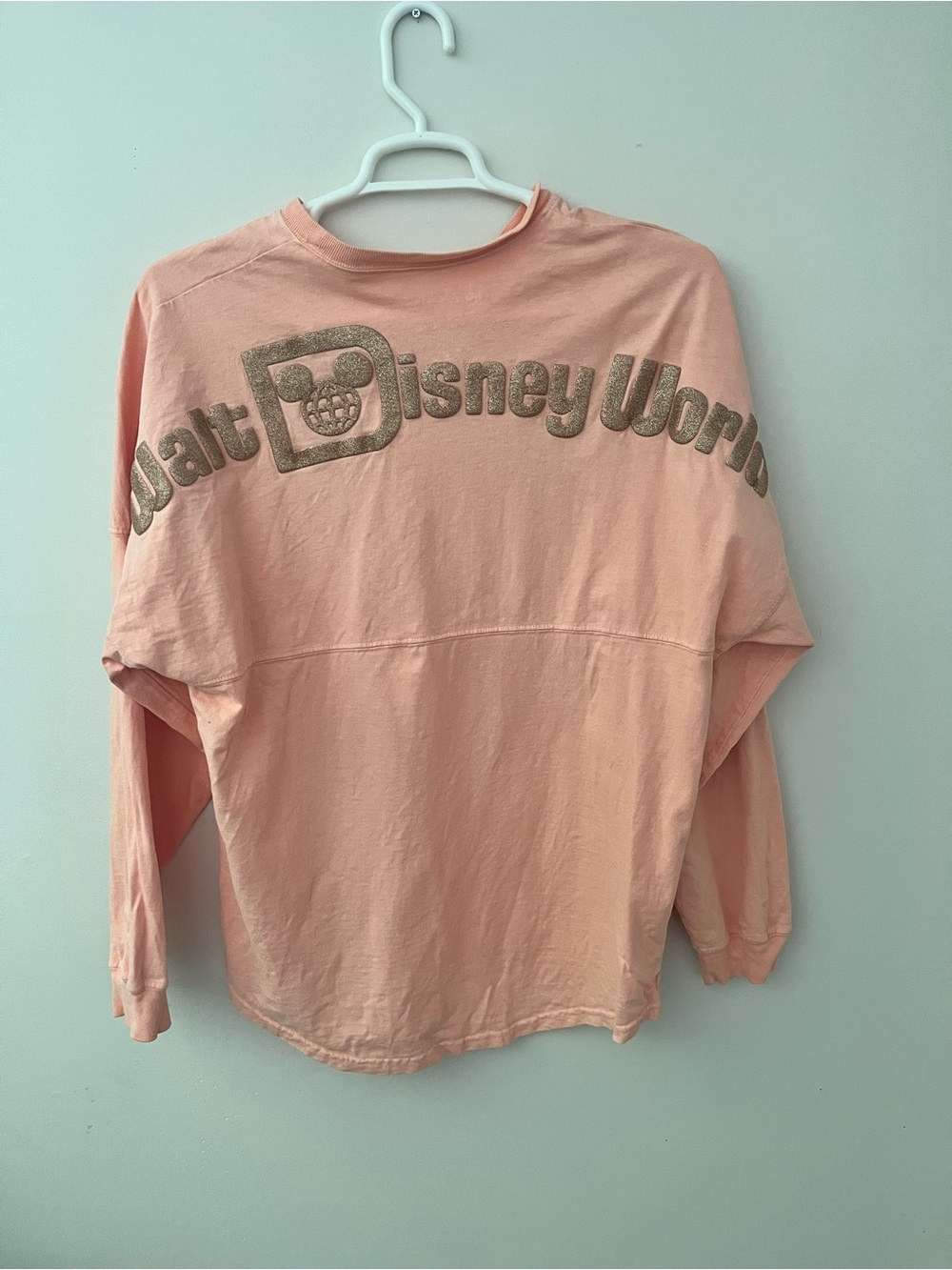 Disney Parks Spirit Jersey Walt Disney World Rose Gold Glitter Pink M - Picture 3 of 14